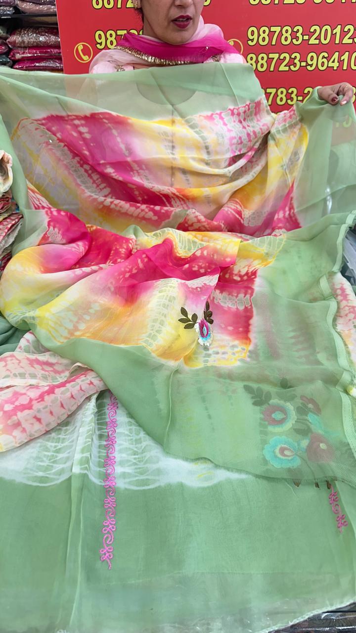 Twill orgenza tie die suit - Image 1