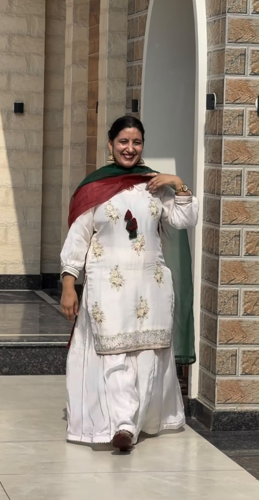 punjabi sharara suit handwork embroidered - Image 1